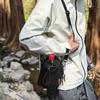 Sports Drawstring Crossbody Bag Solid Color Mobile Phone Pack Quick-dry Nylon Shoulder Bag  Unisex