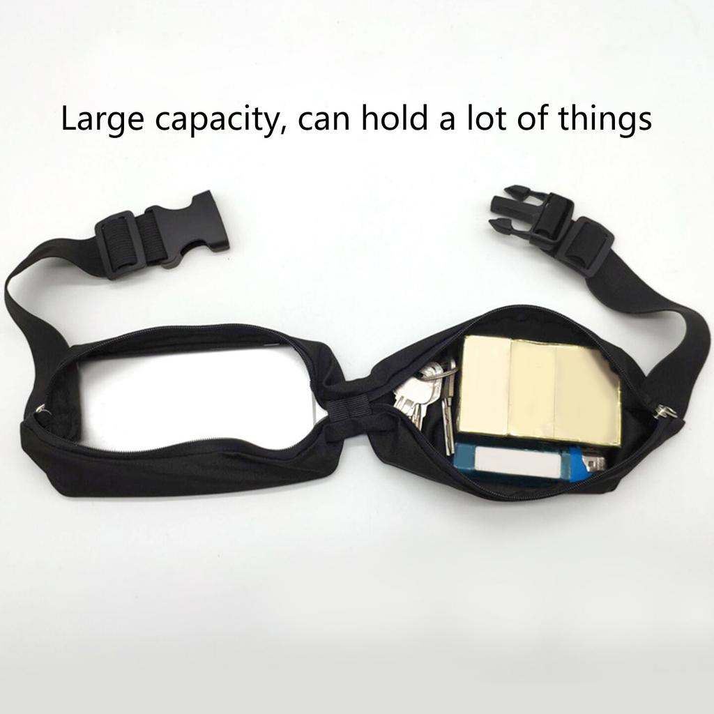 Belt Phone Fanny Pack Sports Waist Bag Large Capacity Breathable Concealed Waist Belt Bag Invisible Running Waist Pack