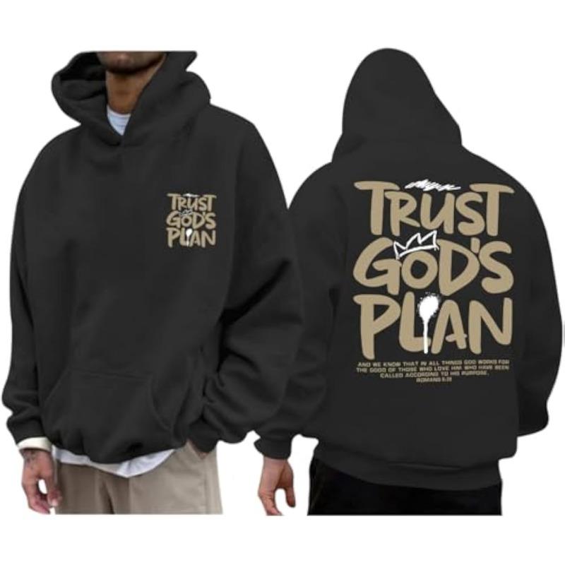 Christian Hoodies for Men Jesus Hoodie Religious God Sweatshirts Faith Bible Verse Sweatshirt Inspirational Pullover