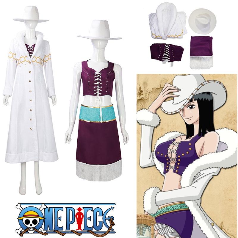Cos One Piece Cos Cosplay White Costume With Nicorobin Character