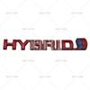 Car Styling Hybrid 3D Rear Trunk Fender Metal Chrome Zinc WQKO2 Alloy Emblem Badge Decal for Toyota RAV 4 Prado Camry Corolla Yaris
