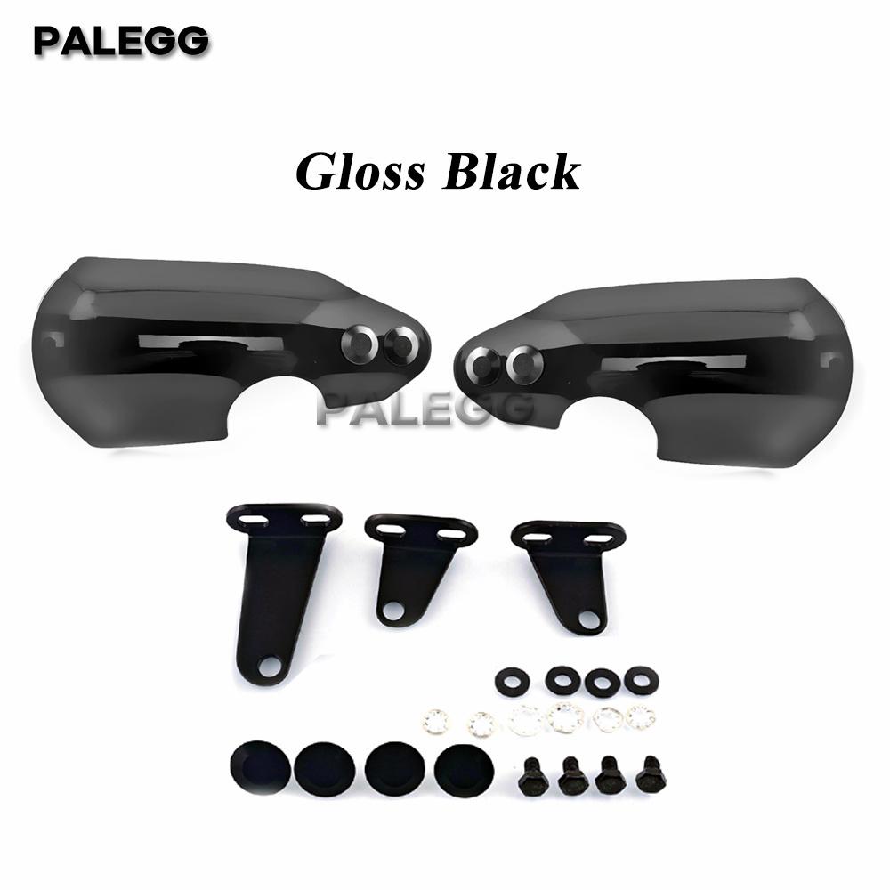 

Motorcycle Handguards for Harley Softail Handlebars, Dyna Road King Fat Boy Fat Bob Low Rider Hand Guards Hand Protectors Gloss Black