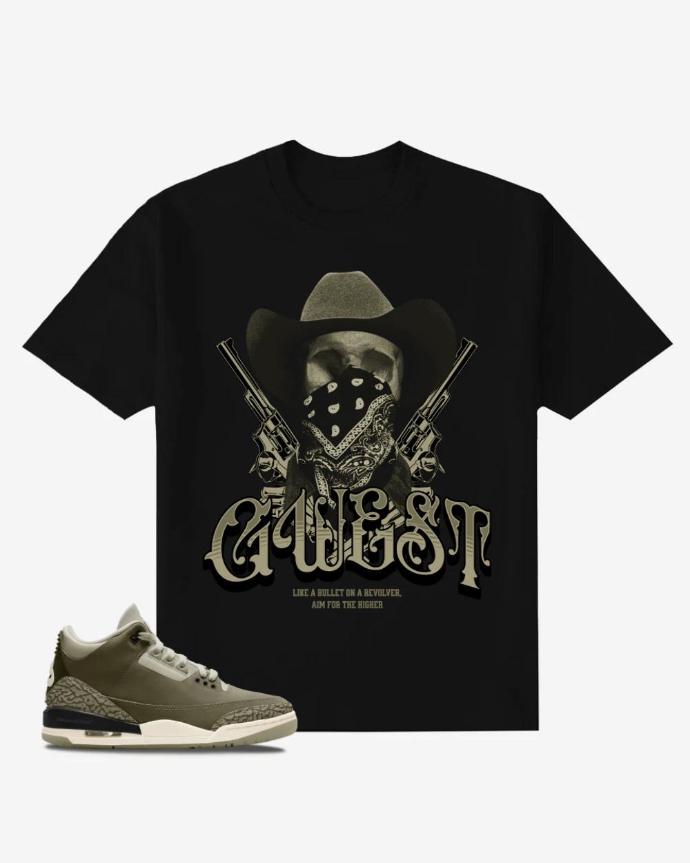 Cowboy-Graphic Oversized T-Shirt L