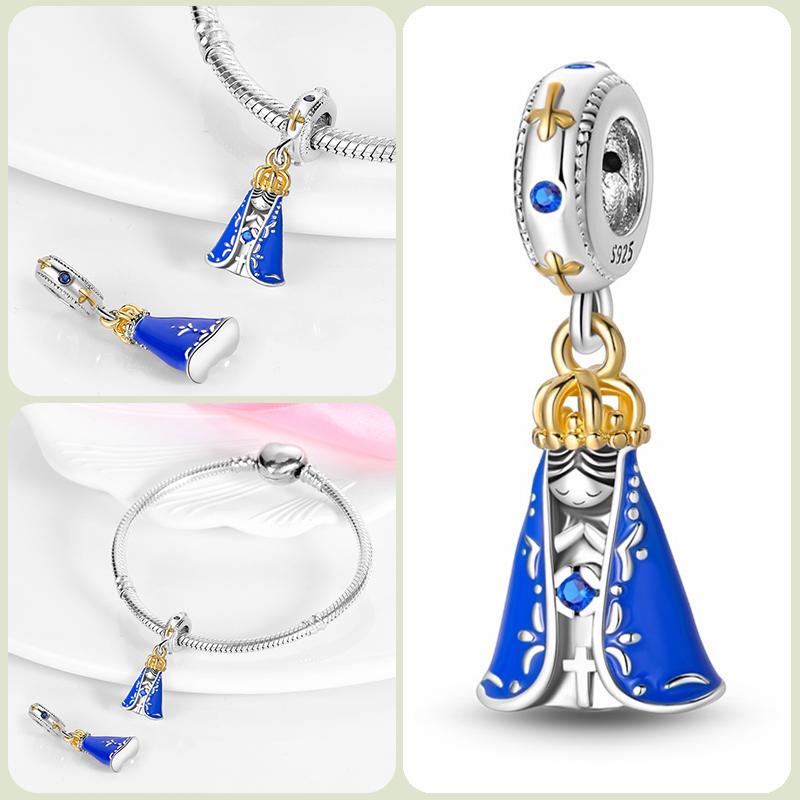 Modne koraliki zawieszki S925 ze srebra próby 925 w stylu klasycznym i romantycznym z motywem żółwia lotosu, odpowiednie do oryginalnej bransoletki DIY na prezent