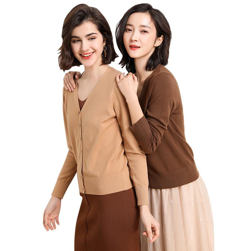 Women's Autumn Winter Tops Blouse Knit Knitwear Coat Sweater Cardigan For Women Streetwear Korean Clothes