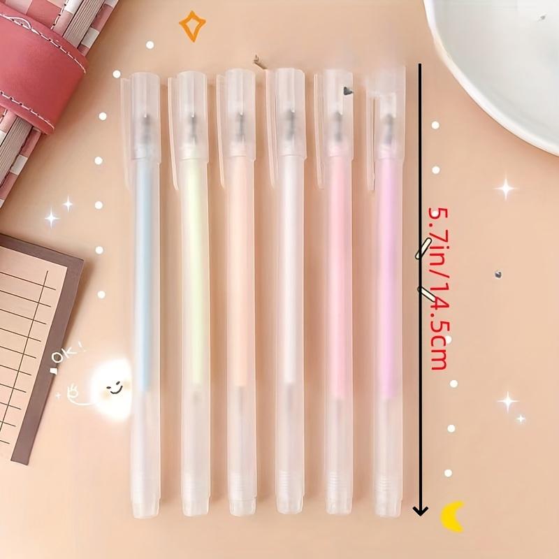 6pcs Glue Pen Candy Color Quick-dry Dot Glue Sticks High Viscosity Dispensing Pen Cute Paper Glue School Stationary
