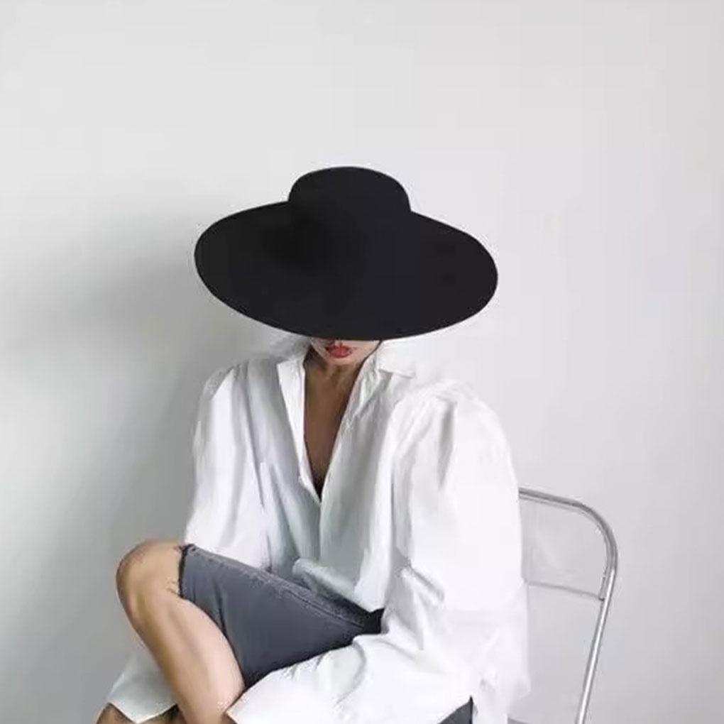 French Ladies Fedoras Top Bow Tie Fedora Hat Winter Autumn Imitation Woolen  Wedding Jazz Hats Flat Top Felt Hat Bowler Hats