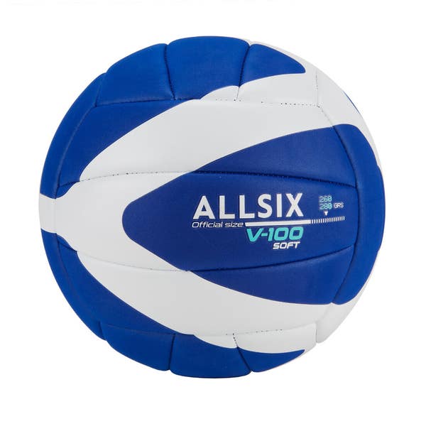 

DECATHLON Foam No. 5 Volleyball Junior Soft V100 Lightweight Unisex Blue & White Size 5 Ball