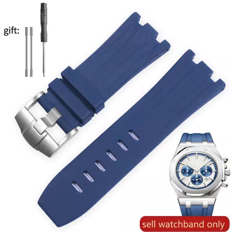 Watch Band Silicone Men's 28mm for AP Audemars and Piguet Royal Oak Offshore 15400 15703 26471 26474 15703 15706 Watch Strap