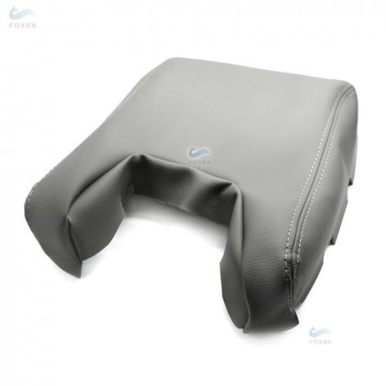 For 2009-2012 Acura TL Leather Center Console Lid Armrest Cover Skin Taupe Gray