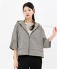 Chasecult Women'S 3/4 Sleeve Hooded Jumper-Fbrg4172C0V