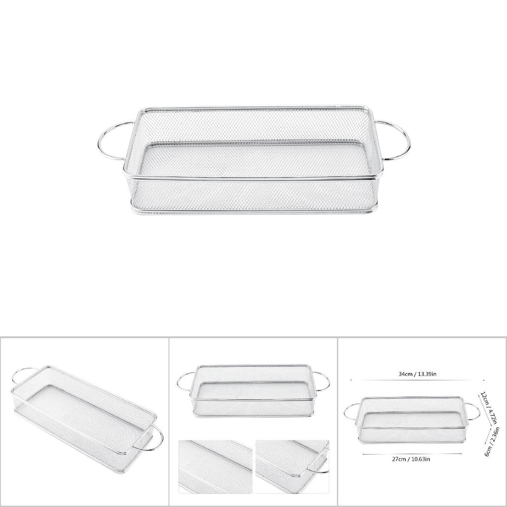 Edelstahl Frittierkorb Multifunktions-Netzfrittierkorb(27*12*6cm)