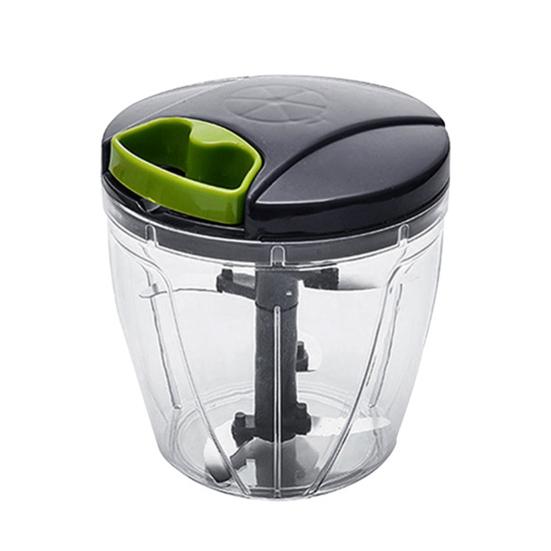 Garlic Peeler Manual Food Chopper with Sharp 420 Stainless Steel Blades Onions Vegetables Fruits Nuts Herbs Garlic Masher