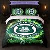 Plymouth Argyle FC Custom Name Text Bedding Set 1 Duvet Cover+2 Pillowcases Soccer Logo Personalized Gift For Special Occasion Bedroom Decor