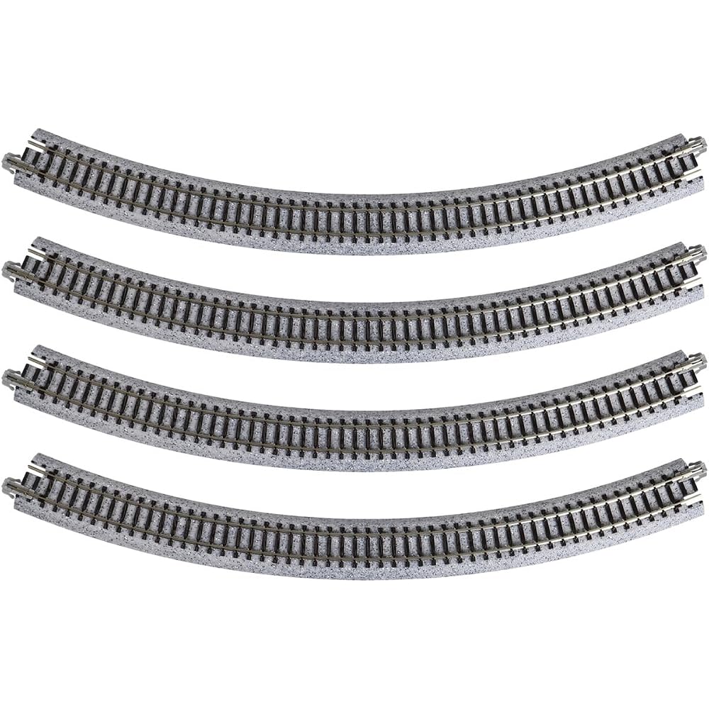 KATO N Gauge Curved Line R348-45° 4 Pack 20-132 Model Train Supplies