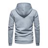 Autumn Winter Men's Jacquard Hoodie: European & American Style, Long Sleeve, Warm Color Sweatshirt
