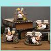 Decorative Resin Chef Statue For Kitchen Tabletop Or Coffee Shop Display
