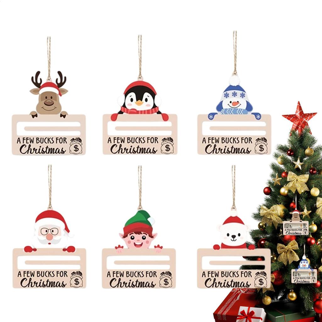 Money Holder Ornament Festive Hangable Ornament Christmas Money Card Holder Pendant For Family Friends Kids Couples Daughter Son