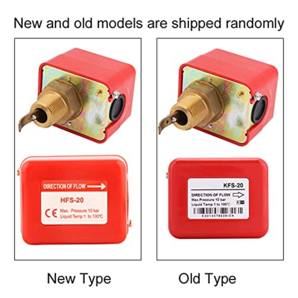 SPT Water Flow Switch 3/4 Water Flow Control Switch Thread Paddle Type Flow Switch