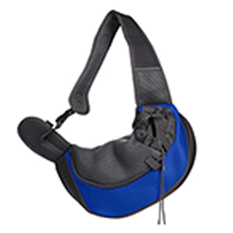 Atmungsaktive Crossbody-Haustiertasche mit Kopföffnung, Tragbar für Katzen & Hunde, Netz-Schultertasche mit Kordelzug