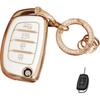 for Hyundai Key Fob Cover Smart Key Fob Shell with Keychain Fit for Hyundai Santa Fe Sport Sonata Tucson