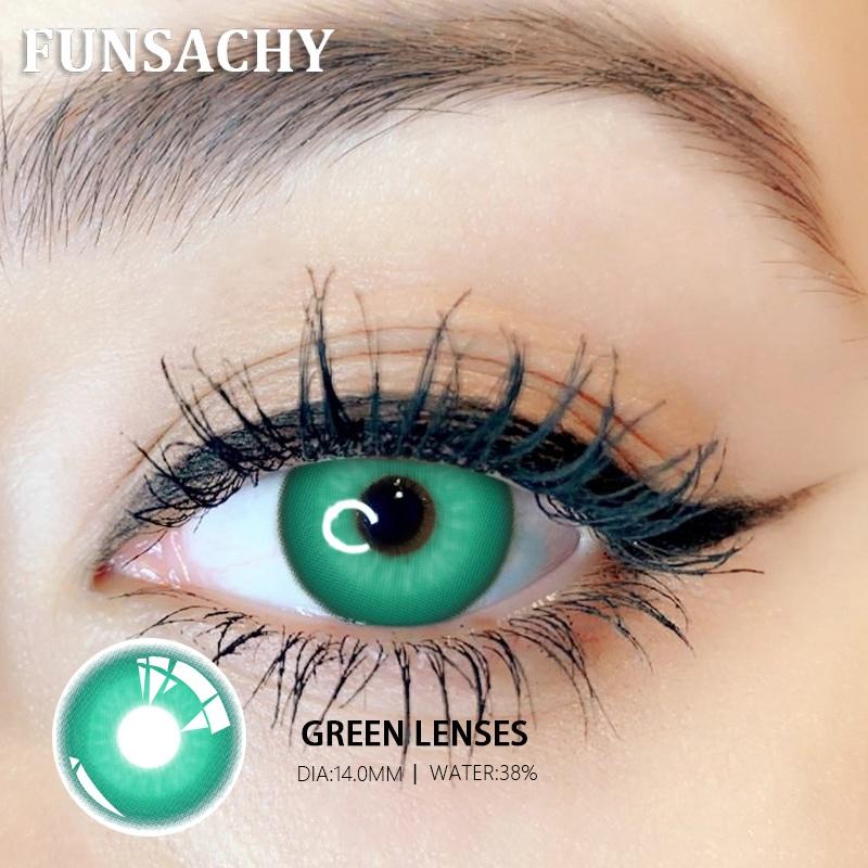 FUNSACHY 1 pár Bláznivé Cosplay Kontaktní čočky pro Oči Anime Hraní Rolí Kontaktní Čočka Kosmetická Barevná Vícebarevná Zornička