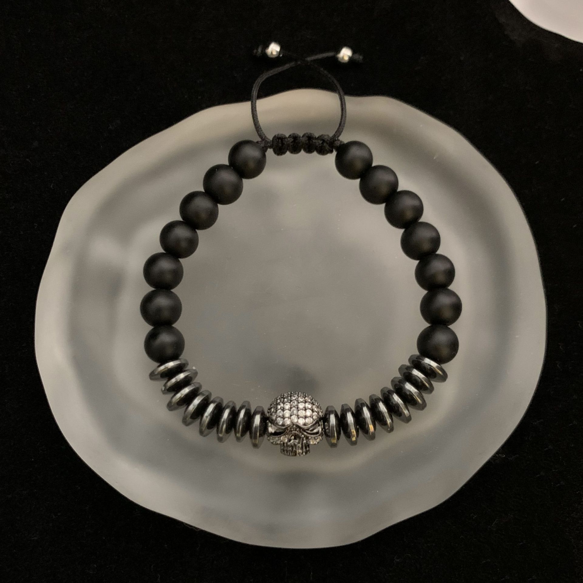 JYL TS Bracelet Necklace Bamboo Colorful Style Enhances Growth & Vitality Style 2 beads 8mm морской синий