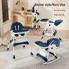 Multifunctional Baby High Chair: Foldable Metal Seat, Convertible Dining Table & Rocking Chair for Infants & Toddlers.