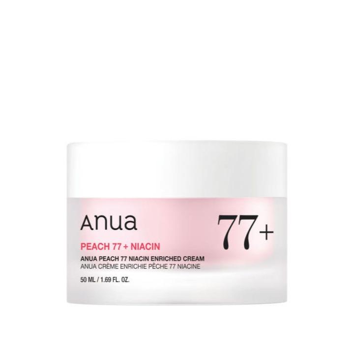 [Anua] Peach 77 Niacin Enriched Cream 50ml | Glass Skin Peach Collagen Hydrating Glow Cream, K-Beauty 50ml x 1EA