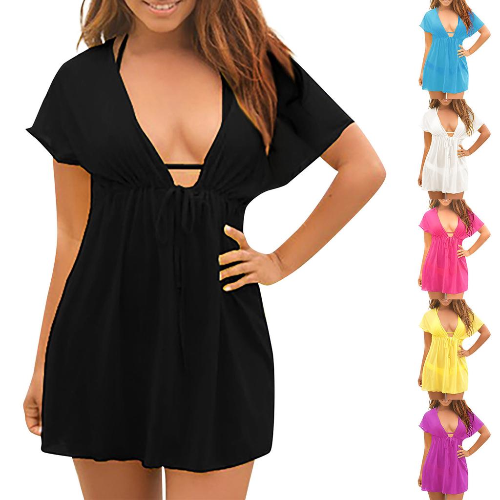 Costum de baie pentru Bikini pentru femeie, costum de baie din croșetat, rochie de plajă