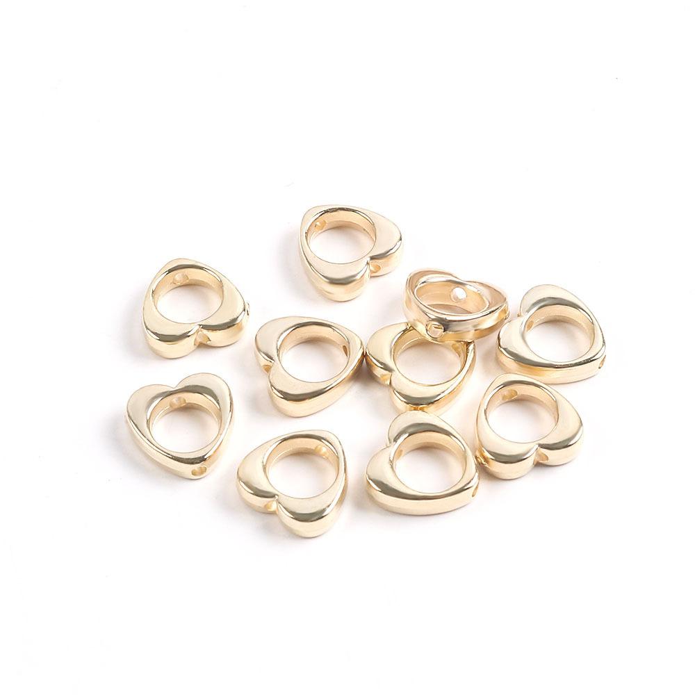 Ccb Gold Electroplated Cat Head Star Love Flower Square Spacer Beads Diy Necklace Bracelet Earrings Jewelry Accessories