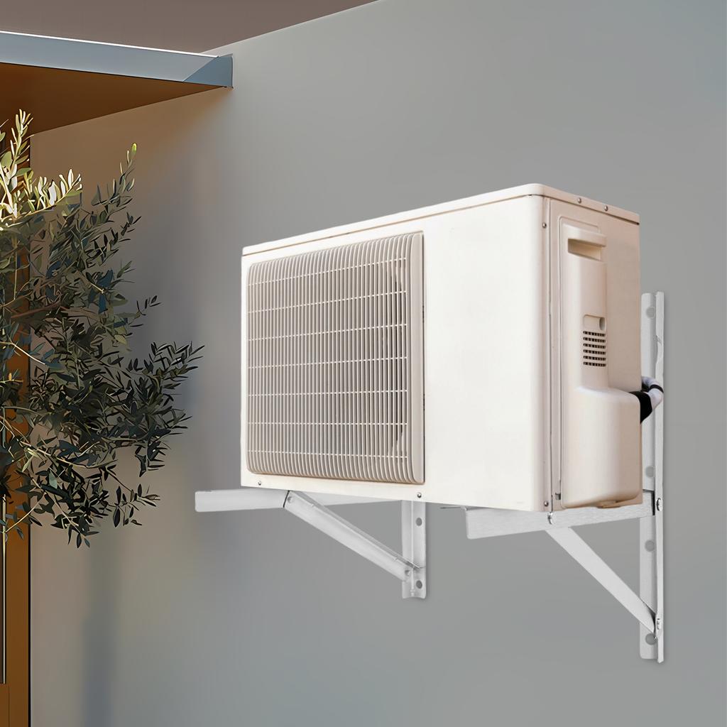 Wall-Mounted Air Conditioning Bracket, 2×Thickened Ac Rack for 1-1.5P Air Conditioner Load 440lbs