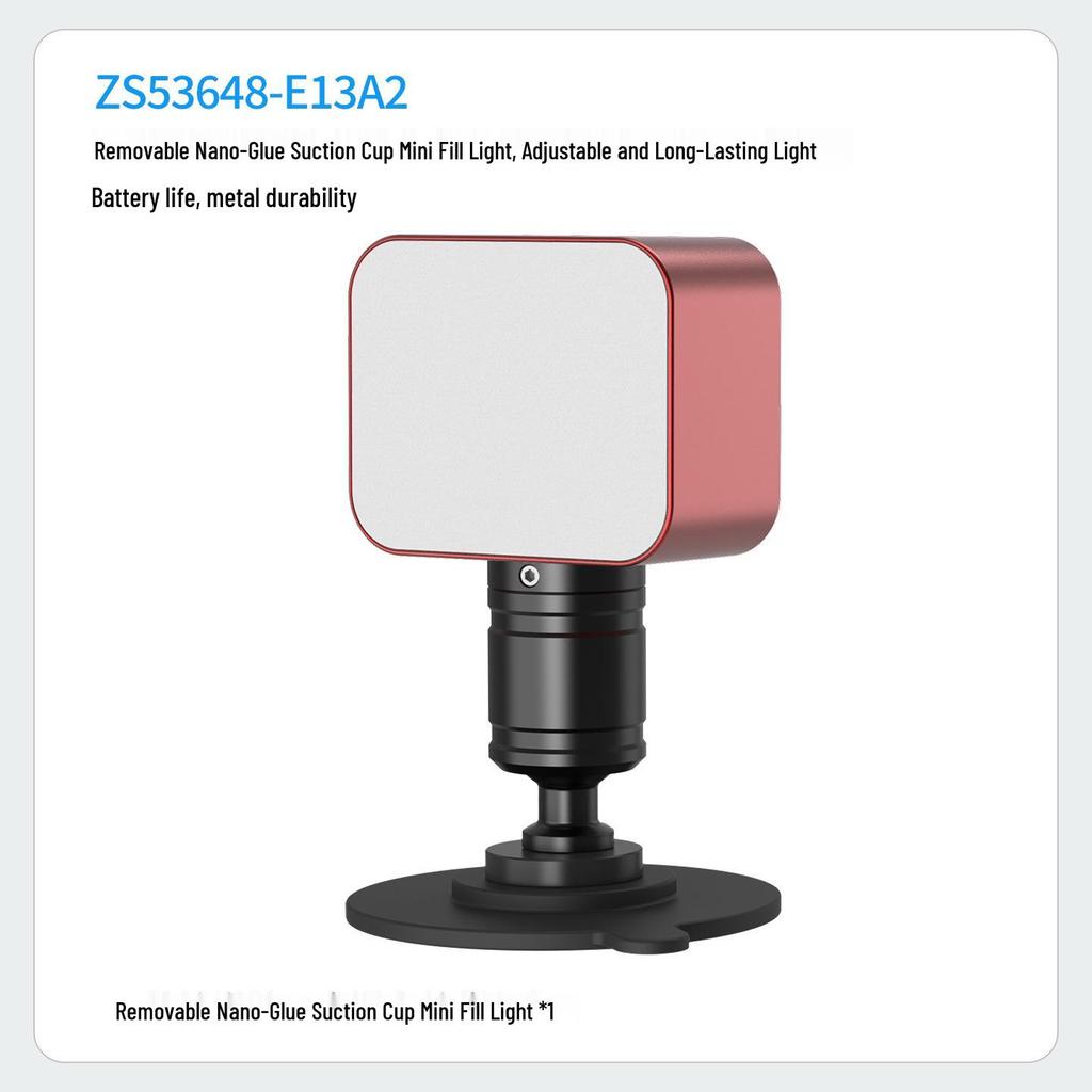 Compact Rechargeable Fill Light with Adjustable Brightness for Mobile Live Streaming and Selfies