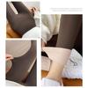 [Yubi] Fleece lining leggings ladies Fleece-lined pants stretch 9/4 length pants back boa Fluffy slim tights spats bottoms high waist winter autumn