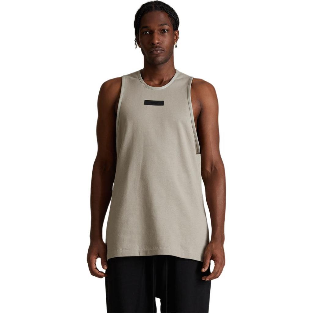 Fear of God Essentials Heavy Jersey Tank Top Seal Men Tops Grey 125SP242045F