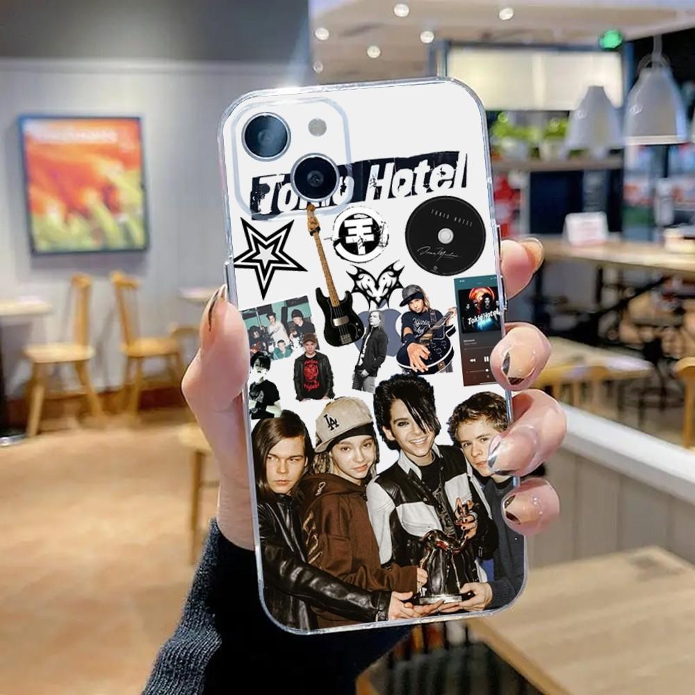 

Tom Bill Kaulitz T-Tokio H-Hotel Phone Case For iPhone 16,15,14,13,12,11 Plus,Pro,Max,XR,XS,X,7,8 SE,Mini Transparent Silicone iPhone12mini