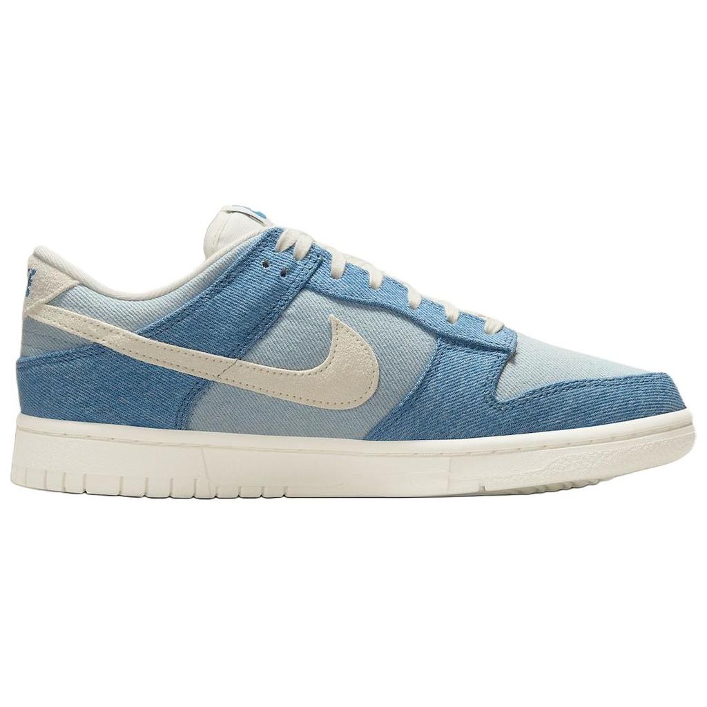 Nike Dunk Low Smokey Blue Denim Dames Sneakers Denim-Turquoise Oker Licht-Ivoor IH5073-006