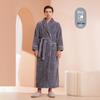 Mens & Womens Luxurious Extra Long Fleece Bathrobe - Thick, Plush, Plus Size Autumn/Winter Pajamas for Couples