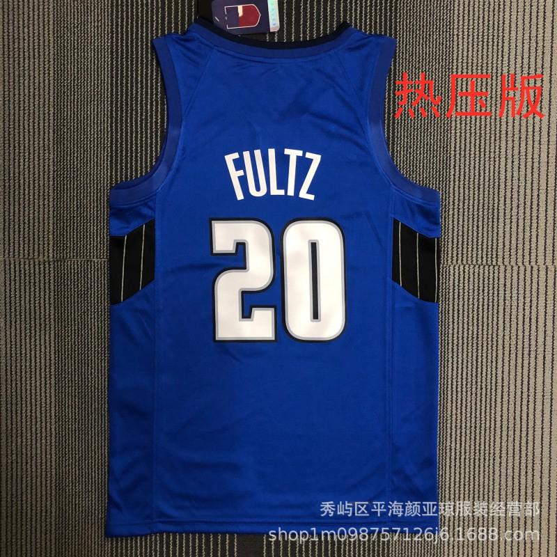 Basketballtrikot Orlando Magic 20 Markelle Fultz Hitzepresse Performance Sportbekleidung Herren Damen Herbst Winter