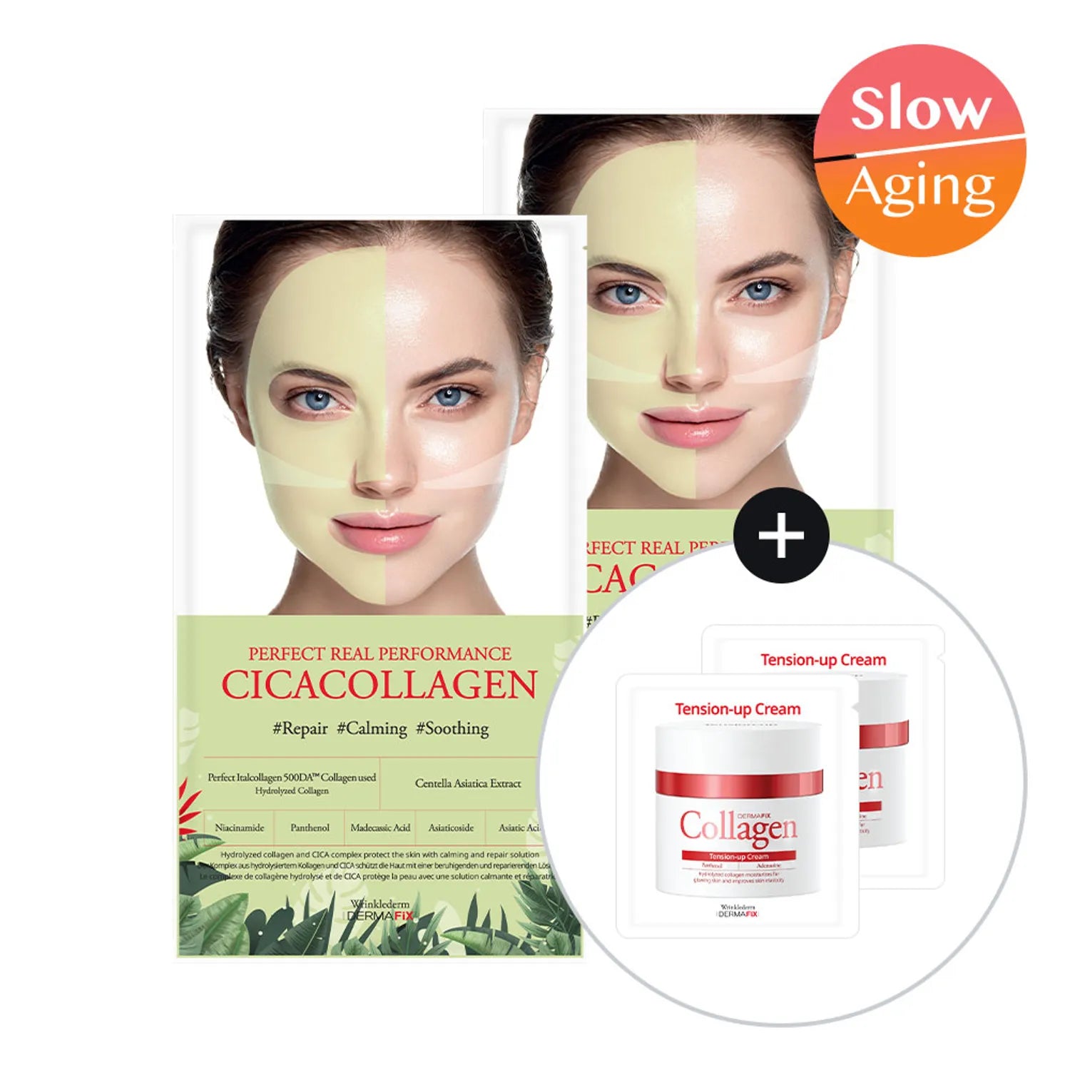 

Dermafix Perfect Real Performance Cica Collagen Mask Sheet 1P+1P 2P