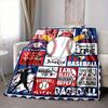 1PC Baseball, Sports Print Blanket, Soft Throw Blanket - Warm & Cozy for Couch, Bed, Office, and Travel Yy250912230