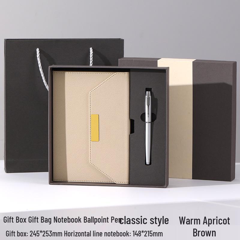 Tri-fold A5 Gift Box Set: Premium Business Meeting Notebook with Custom Logo