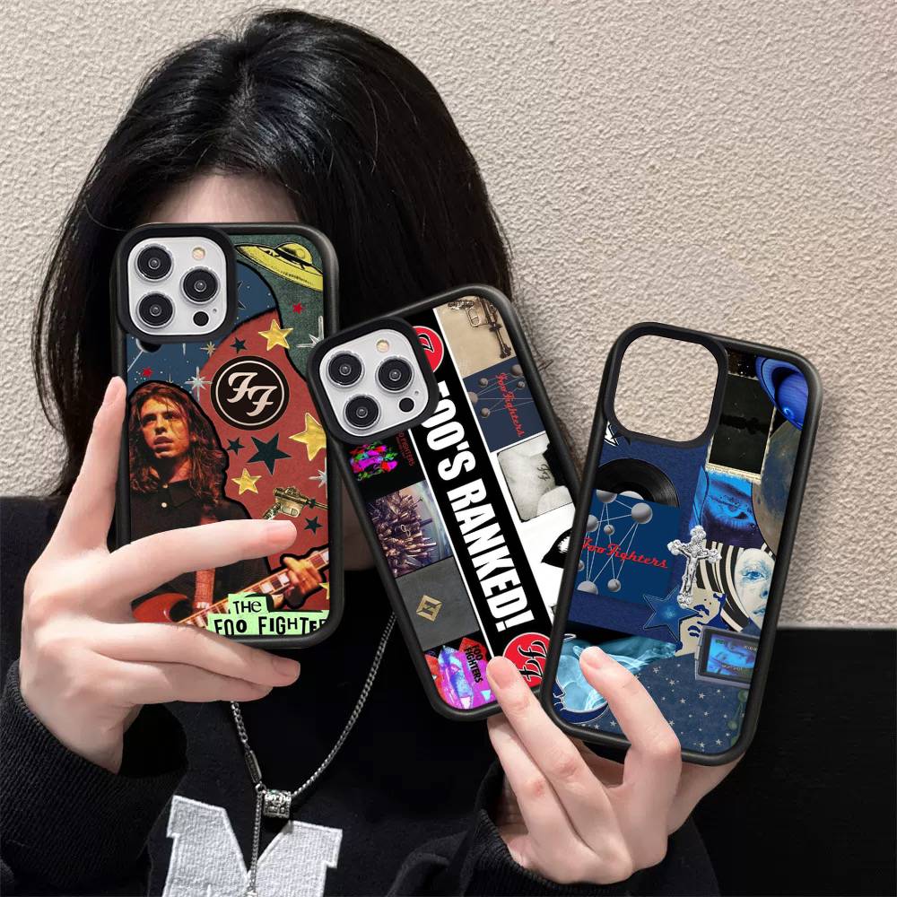 Band F-Foo F-Fighters Classic Rock Phone Case For IPhone 17 16 15 14 13 Plus 12 11 Pro Max PC+TPU Cases Back Cover