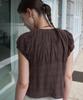 HAINT Mayel Check Puff Embroidery Blouse _Brown