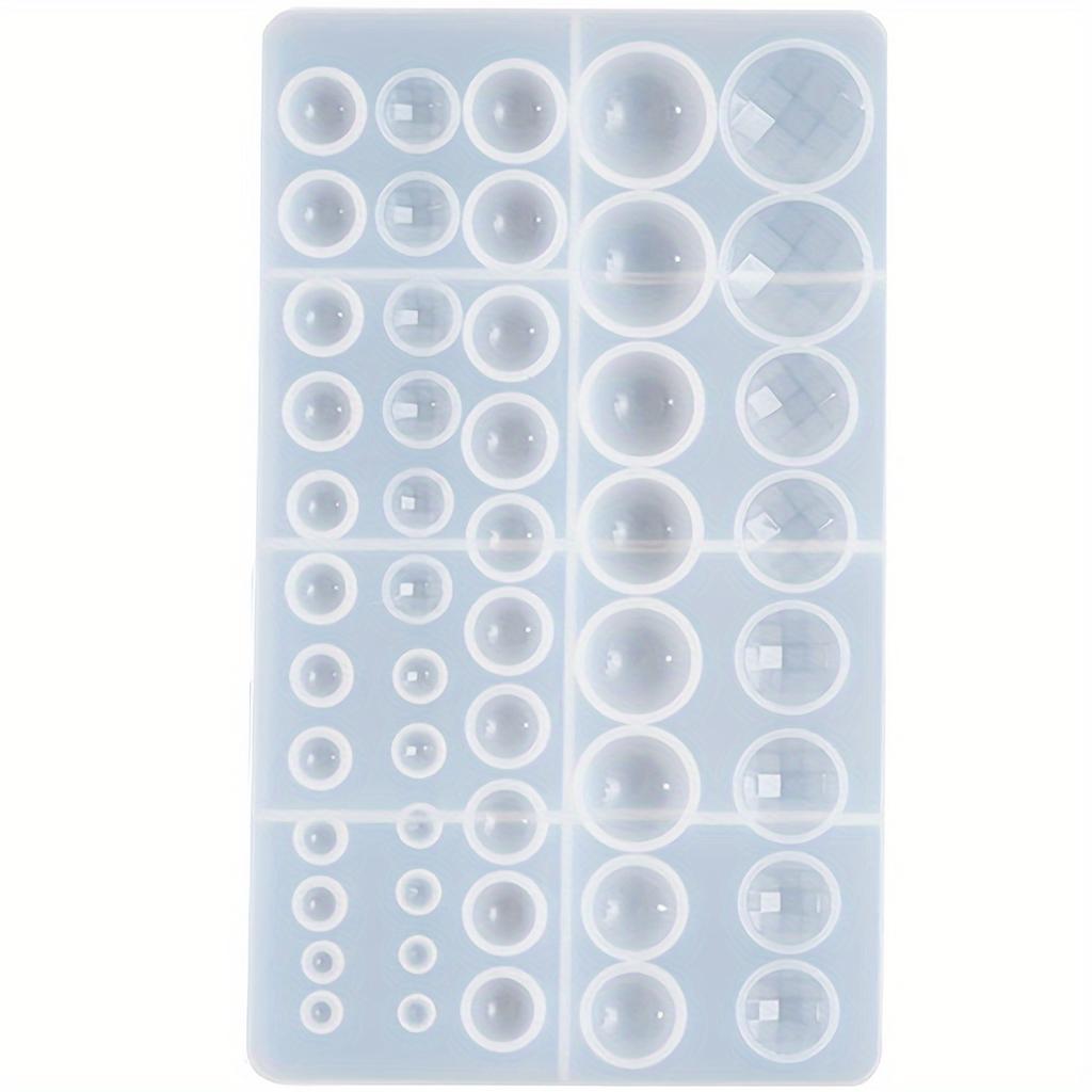 1 PC Silicone Resin Casting Molds for Earrings Jewelry Making, Transparent Round Shape Mold Set for DIY Craft Projects