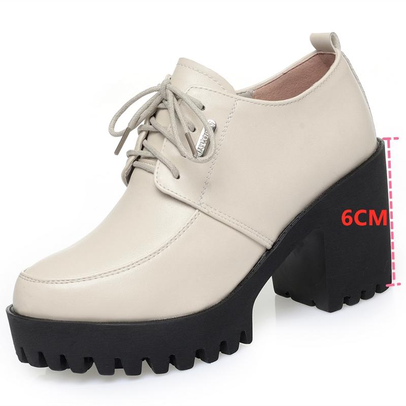 Høye hæler Kvinner Vårsko Kvinner Plattform Mote Kvinners Kjole Sko