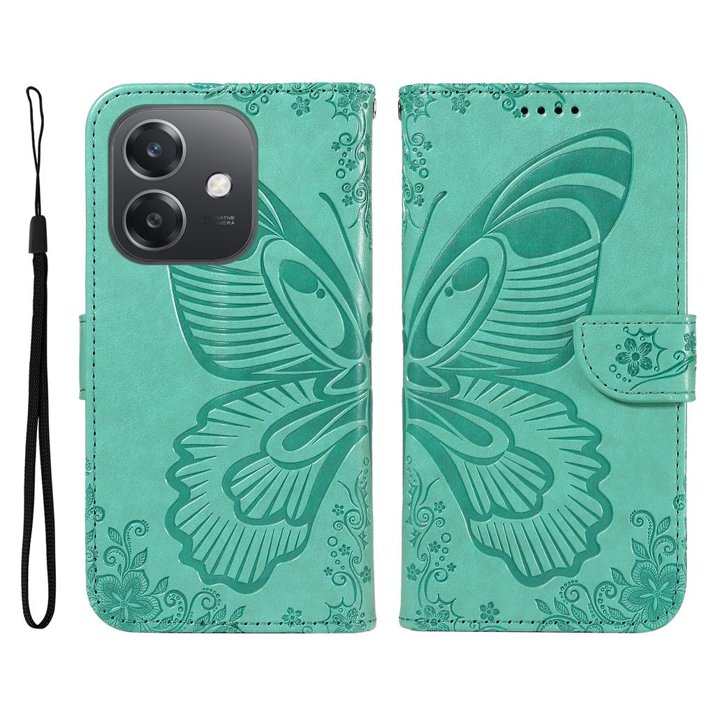 For Oppo A5x 5G/A3x 4G/5G (India)/A3 4G/5G/A60 5G/A40 4G/A40M 4G Case Butterfly Pattern Leather Wallet Flip Phone Cover