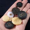 Sweater Button Top Women'S Round Coat Resin Button Cartoon Children'S Button Cardigan Jacket Cute Button High-End