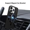 Magnet Magsafe Camera Holder Stand Soft Matte Phone Case For Apple iPhone 15 14 13 12 11 Pro Max 15 Plus Wireless Charging Cover