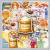 50 Cartoon Baking Time Stickers: Fresh, High-Value Healing Designs for Diary, Notebook, Earphones, and Kitchen Decoration
